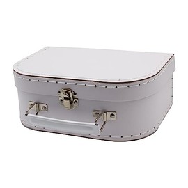 GICO Cardboard Case White to Design Yourself for Gifts – Gift Wrapping or Crafts (S), White, Suitcase