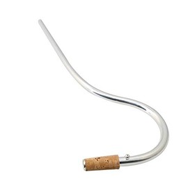 Yibuy 21.5cm Length Bassoon Bocal Crook Copper Mouthpiece with Cork Silver