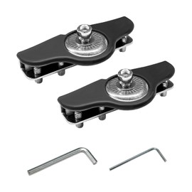 DXNQ 2 PCS LED Light Mounting Brackets, Adjustable Stainless Steel Hood Led Light Holder, LED Work Light Base Bar Pods Mount Bracket Clamp for Car SUV Truck, Car Accessories