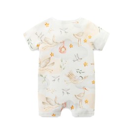 Baby Boy's Clothing 12-18 Months Swan Printed Birthday Gift for Little Kid