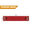 Christmas Gnomes Table Runner Red Snowflake Winter Decorations Glitter Xmas