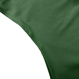 Ancapelion Women's Long Sleeve Stretchy Bodysuits Turtleneck Basic Bodycon Leotard Top Green Small