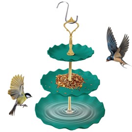 Bird Water Feeder | 3-Tier Bird Bath Feeder Bowls | Pet Accessories, Parrots Water Feeding Tray for Parakeet Budgies Sparrow
