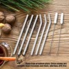 Pajitas de Vidrio Reutilizables Dobladas Rectas de 8 Mm Resistentes
