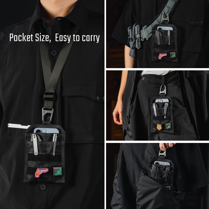 TACTICAL GEEK EXT 3 Pocket Organizer, Lightweight EDC Puch Organizer,