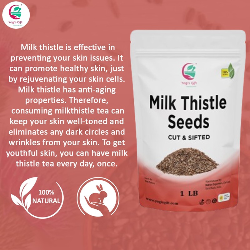 Milk Thistle Tea (Seeds) 1 LB | Promotes Liver Health