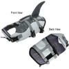 Queenmore Dog Life Jacket Ripstop Shark Dog Safety Vest Adjustable