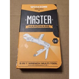 WorkZone Master  Hardware 9-in -1 Wrench Multi-tool