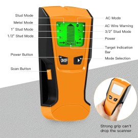ACMUST Stud Finder Wall Scanner Tool with Intelligent Microprocessor Chip, HD LCD Displ