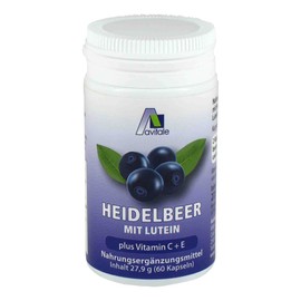 Avitale Blueberry Capsules + Lutein + Vit.C + E, Pack of 60