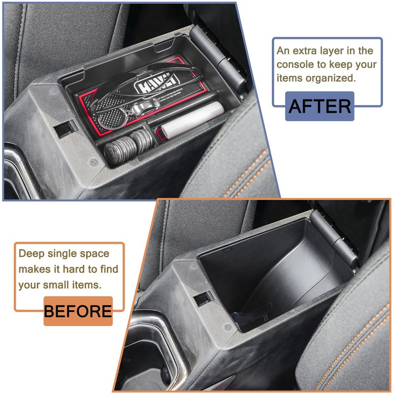 HGWEI Center Console Organizer Tray Compatible with Jeep Compass 2022
