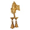 GURU JEE™ Handmade Brass Statue Lord Ganesha Wall Decor Sculpture