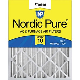 Nordic Pure 20x24x4 MERV 10 Pleated AC Furnace Air Filter 1 Pack