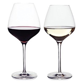 The One Wine Glass - Perfectly Designed Shaped Wine Glasses For all Types of Wine By Master Sommelier Andrea Robinson, Premium Mixed Set of 1 Red Wine Glass and 1 White Wine Glass,
