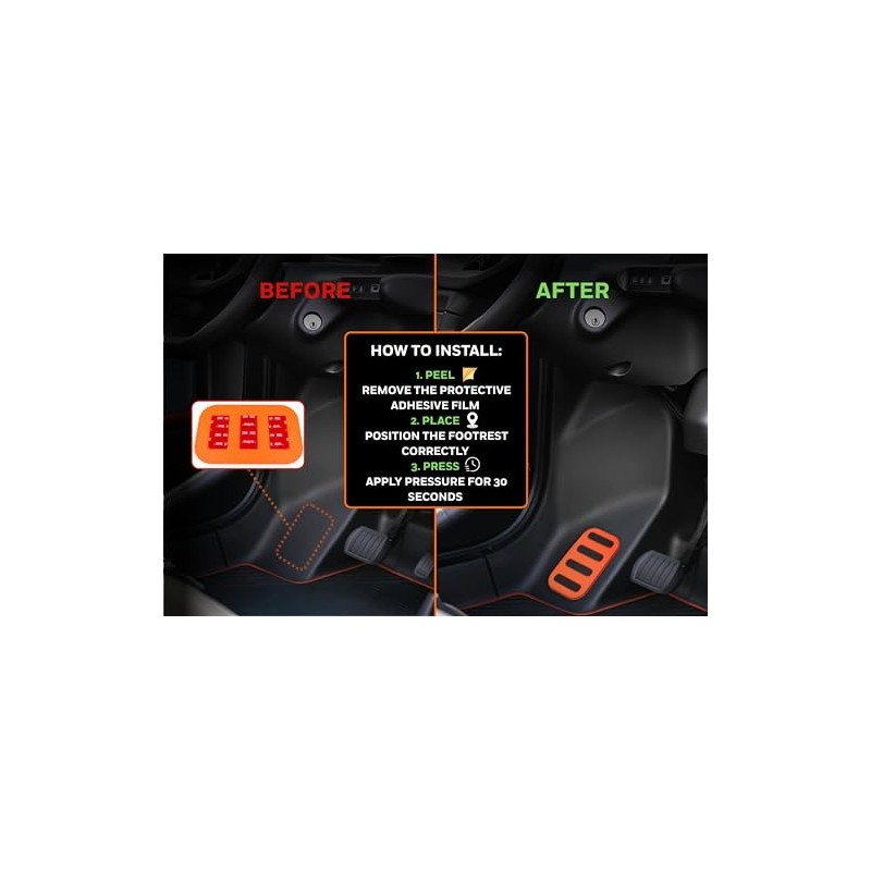 Footrest Compatible with Citroën AMI - Driver's Footrest - Car