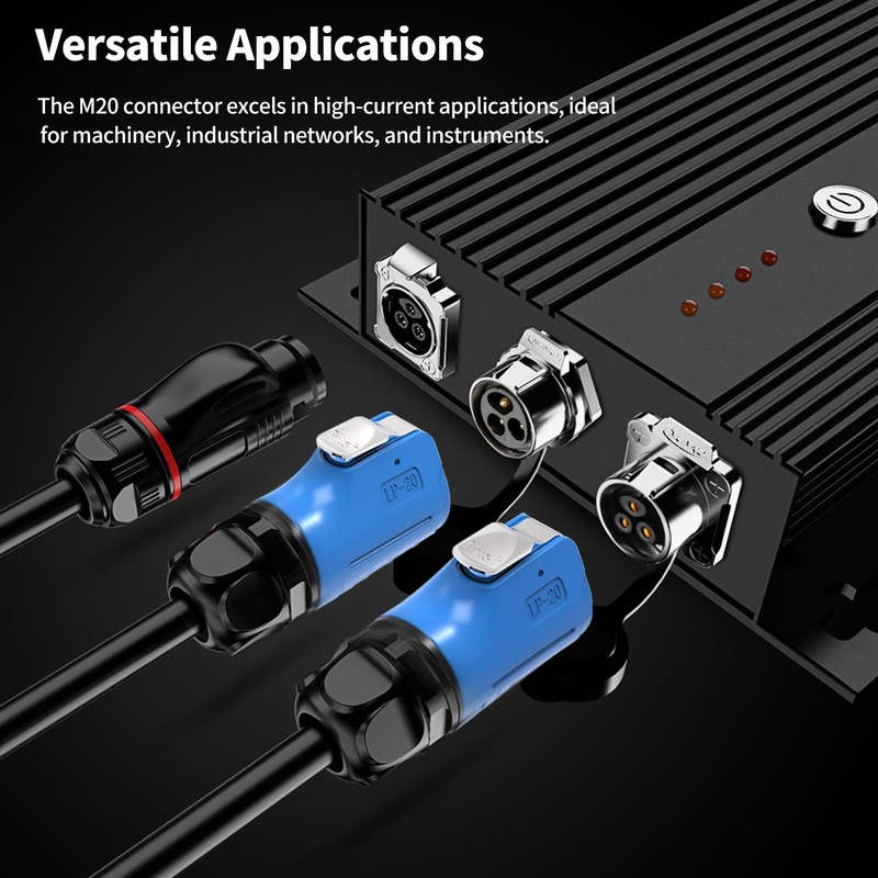 CNLINKO LP-20 3-Pin Waterproof Connector - Fast Plug and Secure