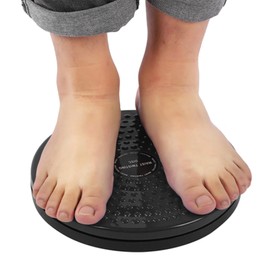 Twisting Waist Disc Balance Boards, Domestic Twisting Waist Disc Twisting Waist Disc Thickened Design Wearresistant,for Exercising (Black (6 Ribs))