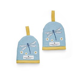 Cooksmart Pack of 2 Egg Cosy | British Designed Egg Cosy Warmer for All Sizes of Eggs | Egg Cup Cosy for All Modern Kitchen Design - English Meadows