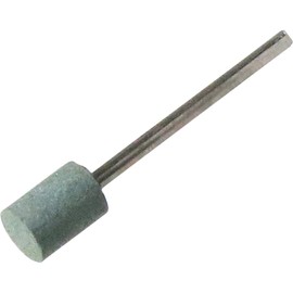 Yanase Whetstone with Shaft GC (Green) Cylindrical [0.1 inch (3 mm) Shaft] φ0.4 x 0.5 x 0.1 inches (10 x 13 x 3 mm) #120 GC10C
