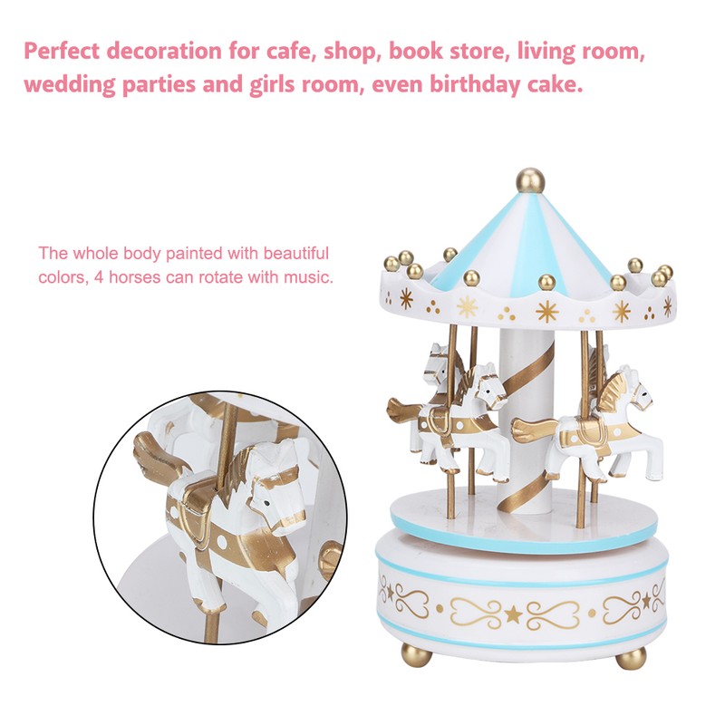 Merry GO Round Music Box Carousel Gift Christmas Wedding Birthday