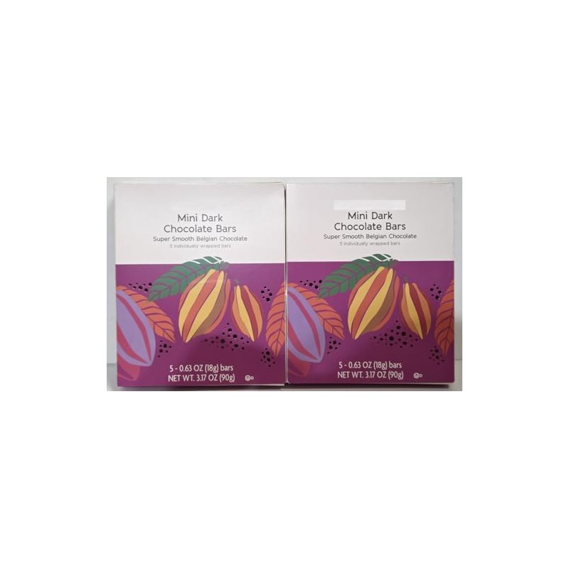 Trader Joe Mini Dark Chocolate Bars Super Smooth Belgian Chocolate