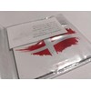 2 x Sticker Flag Denmark Airbrush 8 x 5 cm