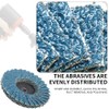 9Pcs 2inch Flap Discs, High Density Zirconia Alumina Flat Rollock