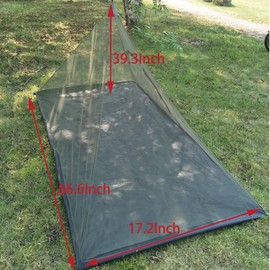 Vilemoon mosquitero para cama de camping compacta y ultraligera para viajes al aire última intervensión, malla ligera (verde)