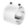 Black Silver Car Engine Oil Filter Cooler/Heat Sink Cover/Cap Aluminum