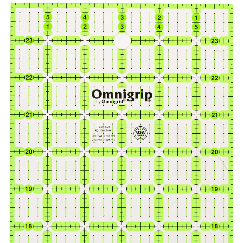 Omnigrip 6" x 24" Non-Slip Rectangle Quilting Ruler by Omnigrid