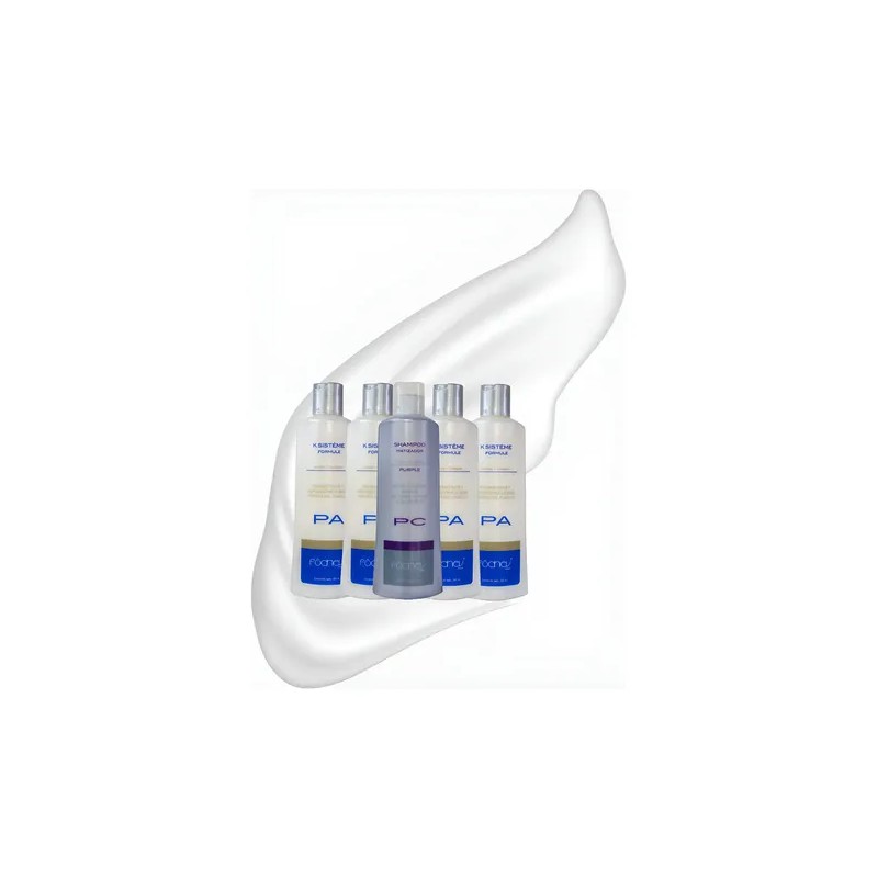 Pack 4 K Sisteme Formule Keratina + Colágeno 250ml Fochev