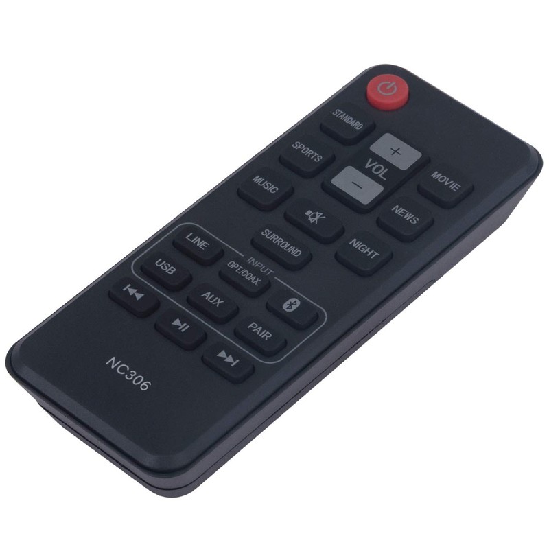 NC306UH NC306 Replacement Remote Control Applicable for Sanyo Sound Bar