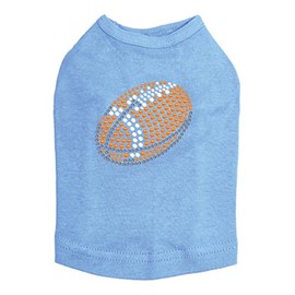 Football (Orange #2) - Dog Shirt, XL Blue
