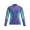 Speedo Women's Printed Long Sleeve Rash Top, Hapuna Blue, L