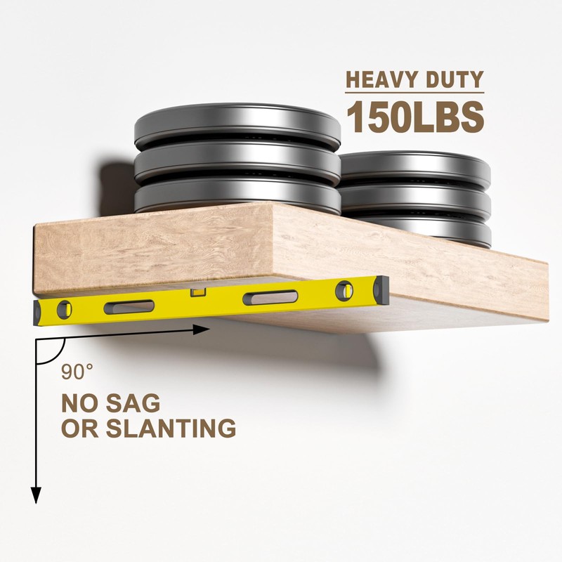 2pcs Floating Shelf Bracket Heavy Duty,Decorative Floating Shelf Hardware Hidden