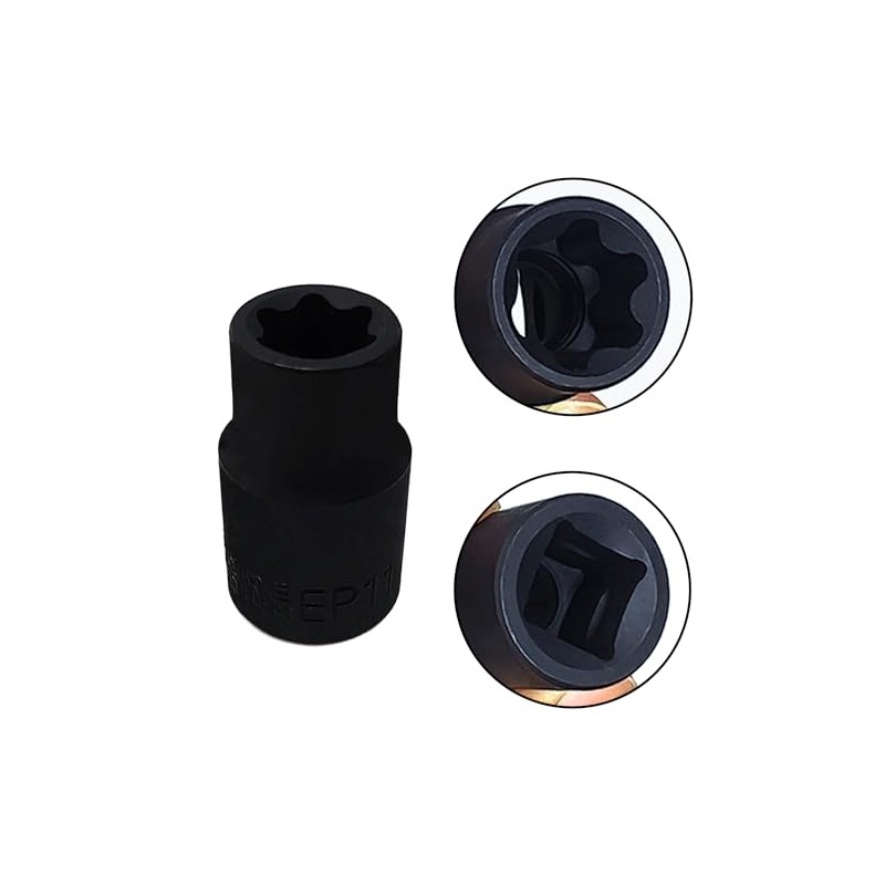 JEUCLEL EP Socket EP11, 3/8” drive Female External E-Torx Plus