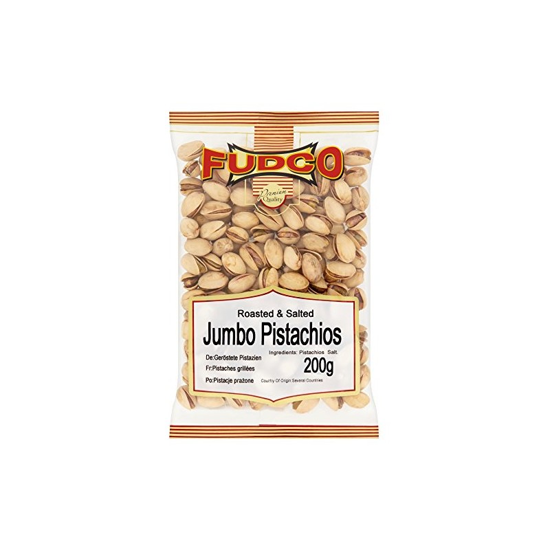 Fudco Roasted and Salted Jumbo Pistachios, 200g