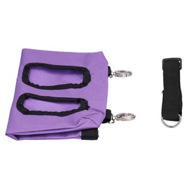 Pet Feeding Bag Oxford Cloth Pig Hay Feeder Storage Hanging Feeding Bag for Small AnimalsPurple