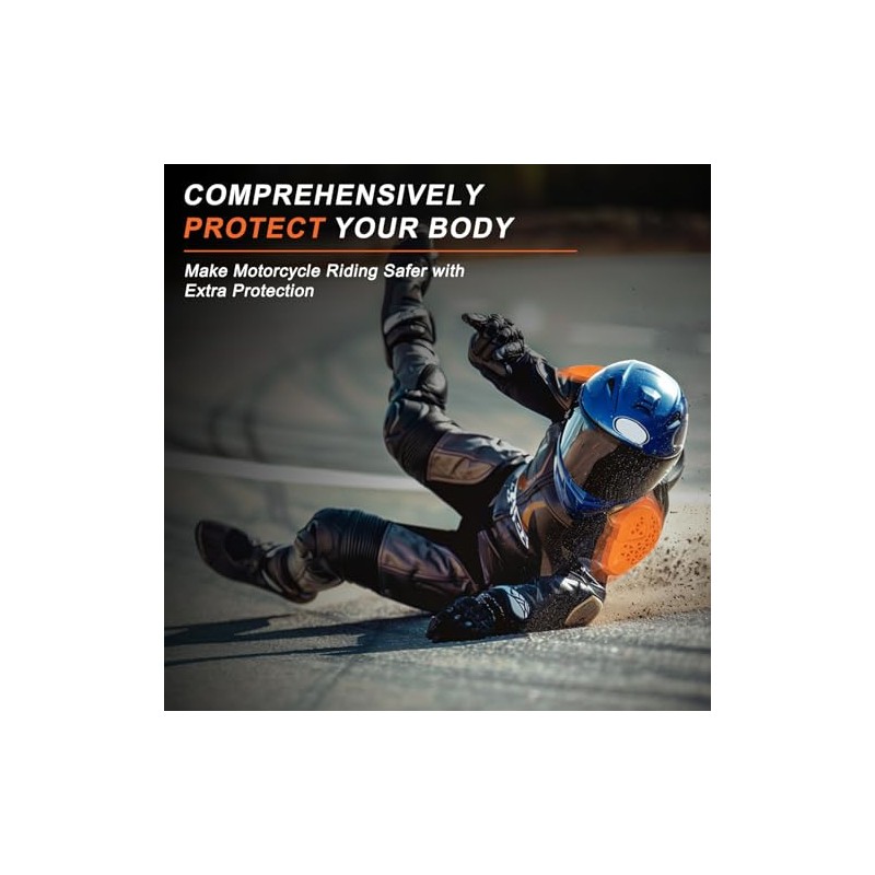 PSLER 1 Tier Motorcycle Back Protectors 2 Level Elbow and