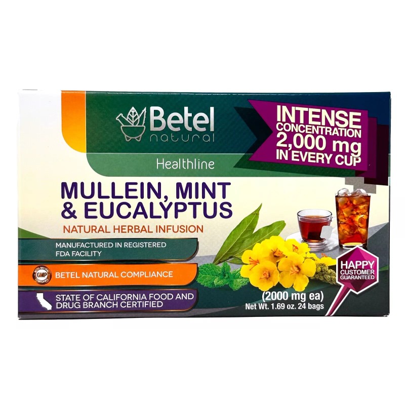 Betel Natural Premium Gordolobo, Menta y Eucalipto Te by Betel
