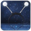 DRESBE Light Up Alien Antenna Headband LED Space Headbands Glow