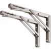 YUMORE Folding Shelf Brackets 8", Max Load: 300lb Heavy Duty