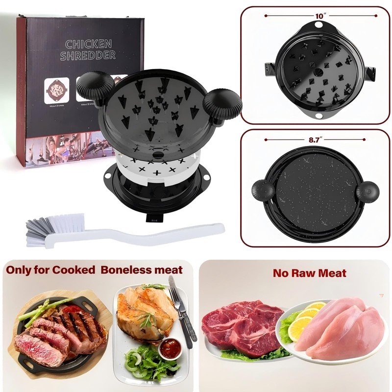 Chicken Shredder Tool Twist Meat Shredder Large-Shredding Tools with Stainless
