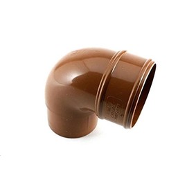 RWB1 (Clay) Marshall Tufflex 90 Degree Bend/Elbow for 68MM Downpipe