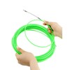 QWORK 15M Fish Tape, Cable Running Puller Rods, Width 4.5mm