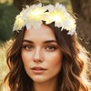 Zoestar Luminous Flower Crown Headbands LED Hair Wreath Headband Bridal