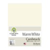 Warm White Cardstock - 8.5 x 11 inch - 80Lb