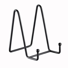 Yolispa Soporte de Exhibición, 2 Piezas Porta Platos Decorativos 6 Pulgadas, Exhibidor de Marco de Metal, Porta Libros para Cuadros Tableros Decorativos libros Caballete de Fotos