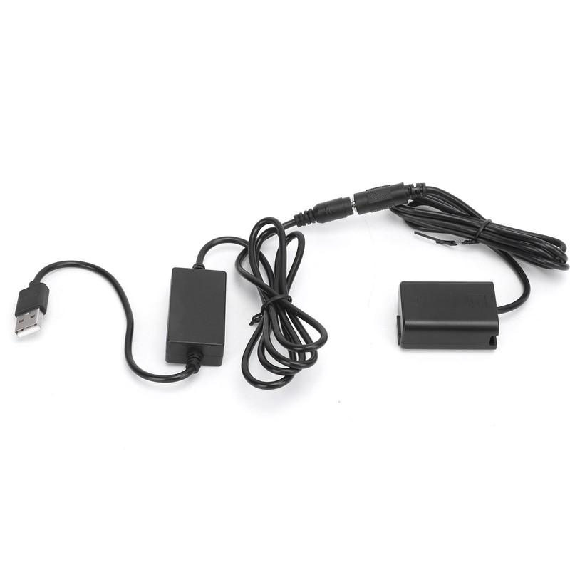 NPFW50 Dummy Battery DC Coupler Power Adapter with USB Drive