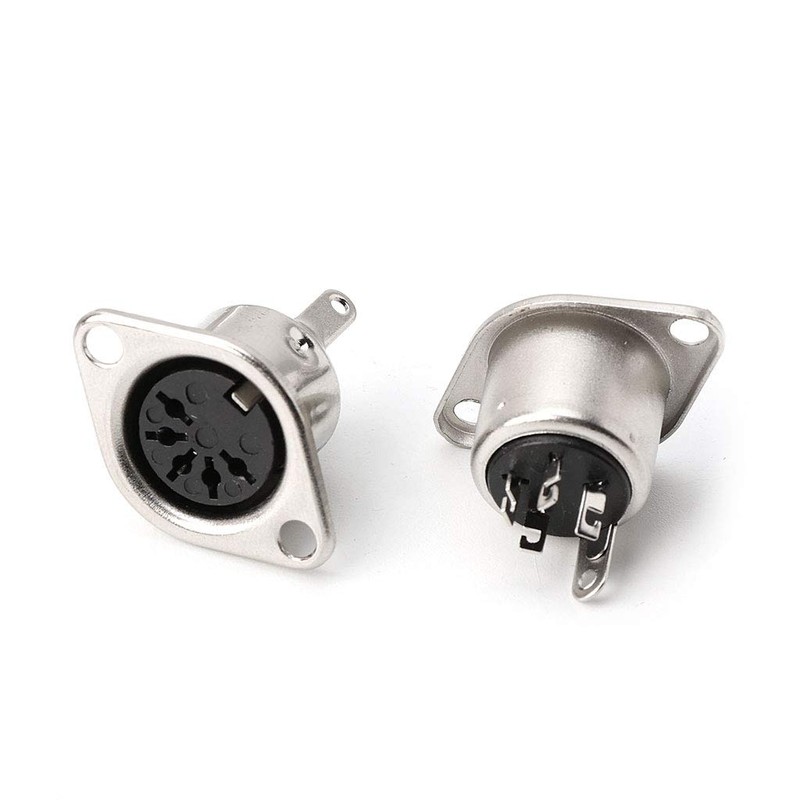 Dabixx 10 x MIDI Cable Connector DIN to Female Socket